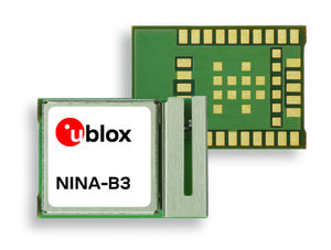 U-blox NINA-B3 Bluetooth 5 Low Energy Module Qualified For Long Range